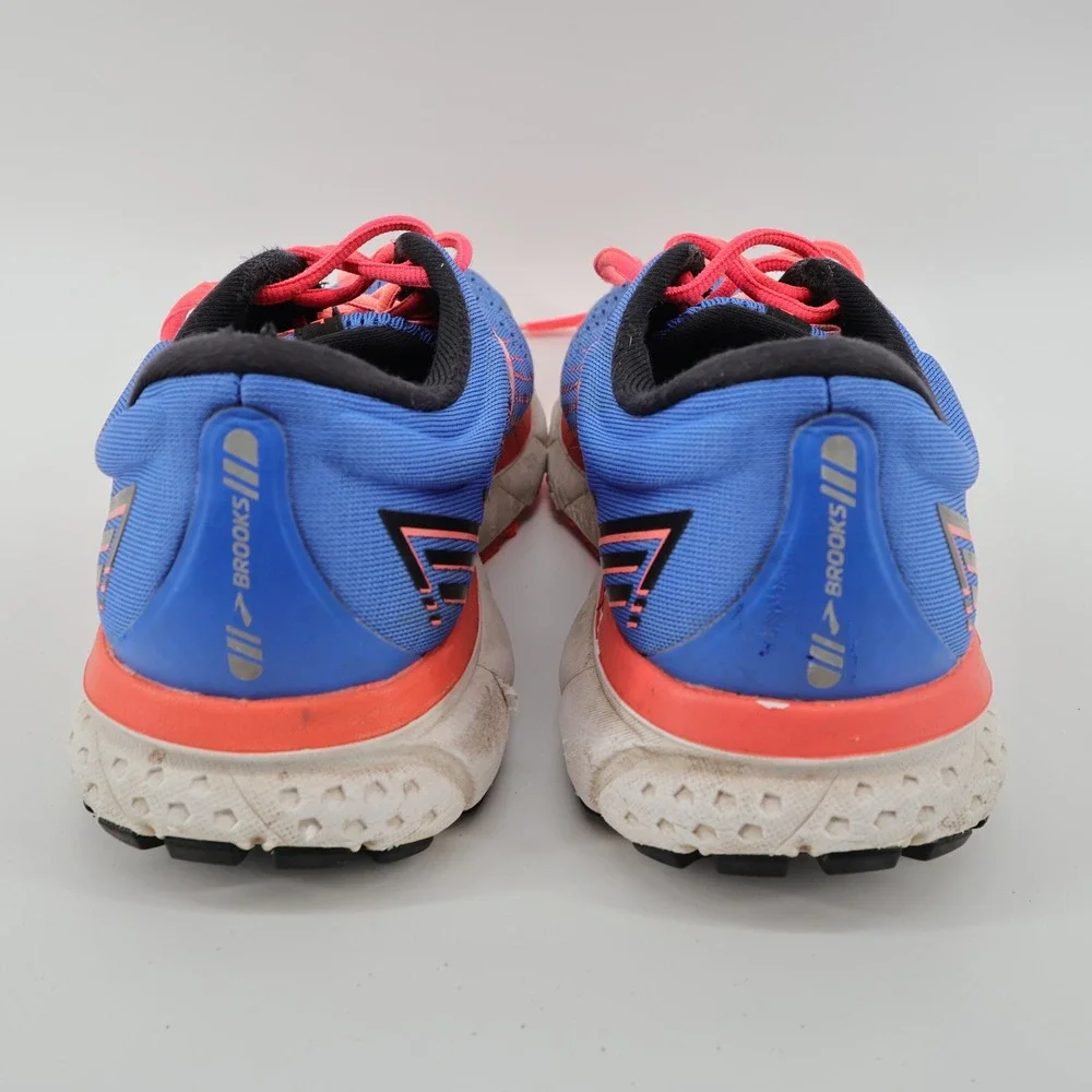 Brooks Ghost 13 Womens‎ Blue Coral Running Shoes Size 12 B Medium